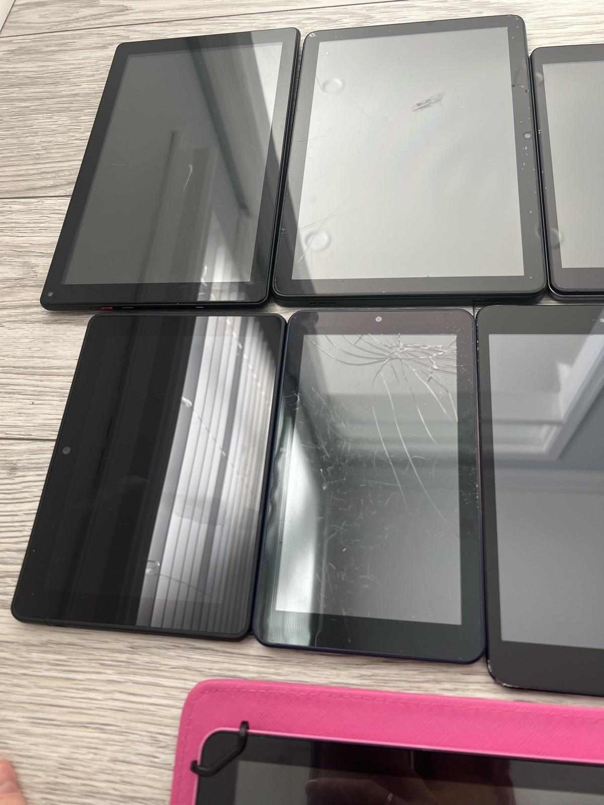 Lot of 9 Tablets Mixed Brands Untested For Parts or Not Working