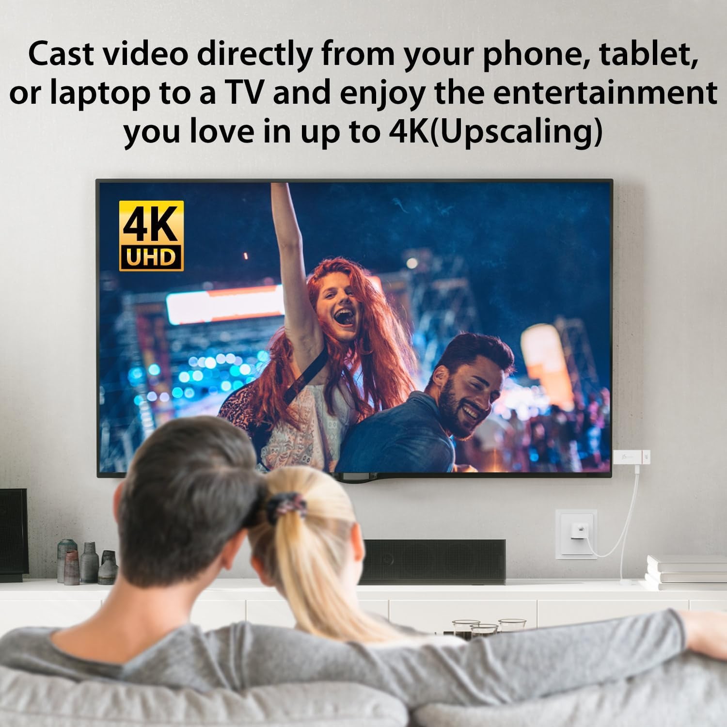 Miracast Wireless Display j5create 4K ScreenCast Adapter