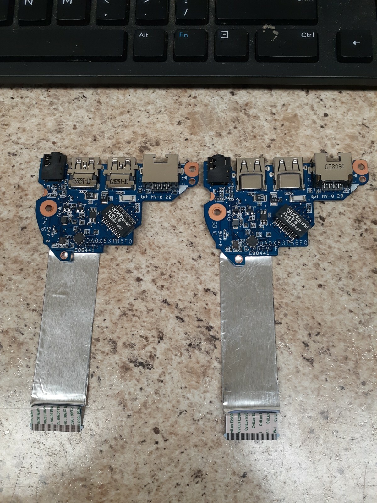 LOT OF 2 OEM HP ProBook 450 G3 15.6″ USB AN Audio Board W/ Cable DA0X63TB6F0