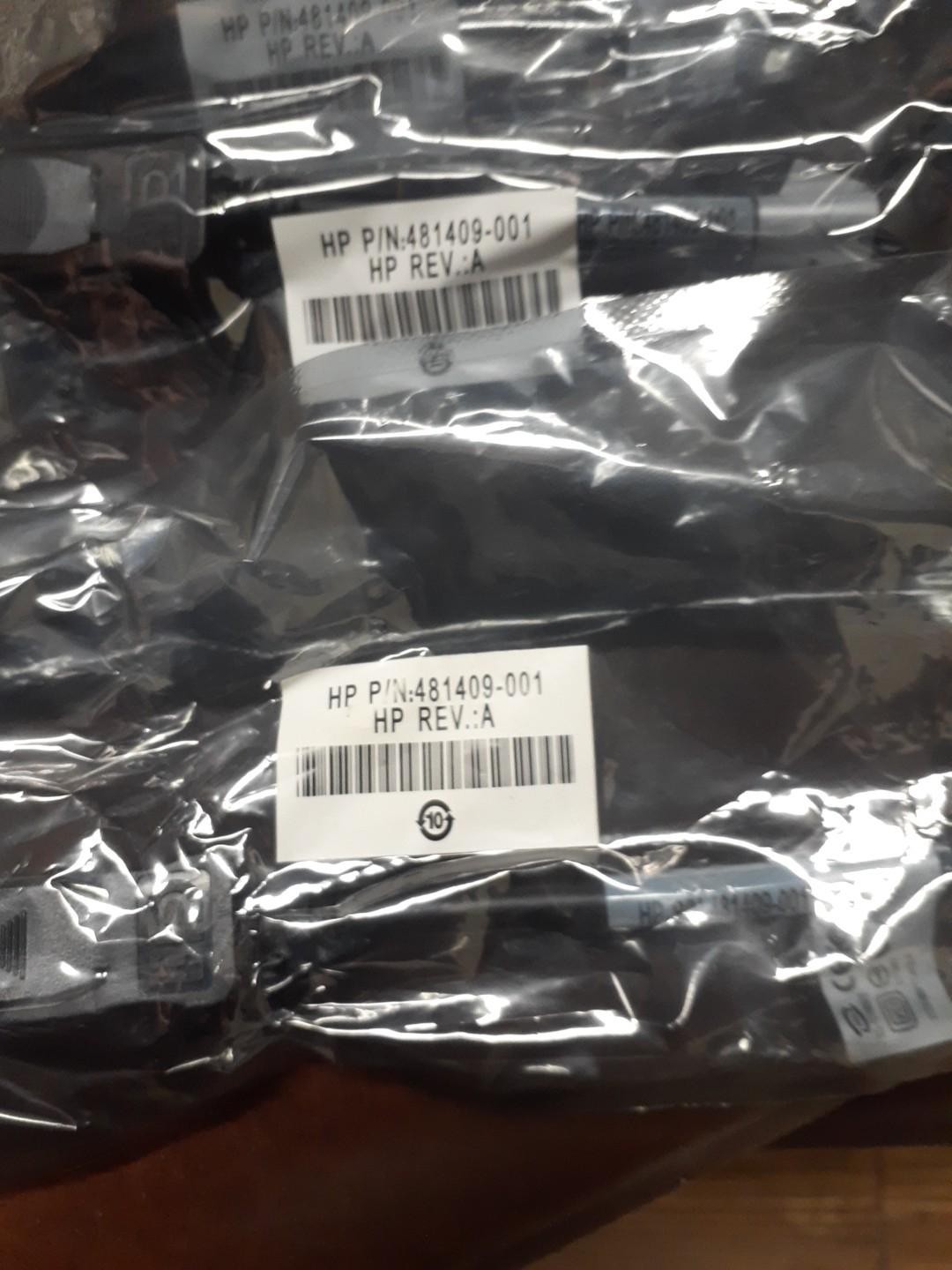LOT OF 5 New SEALED HP DISPLAY PORT TO DVI CABLE ADAPTER 481409-001