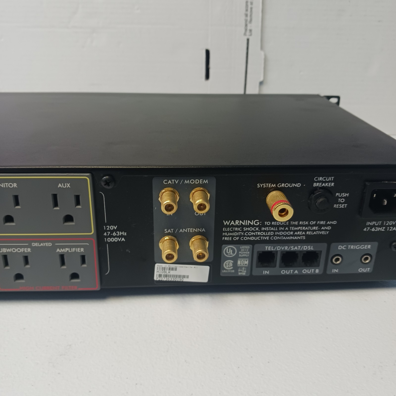 APC H10 Power Conditioner 12 Outlet Surge Protector with Power Cord