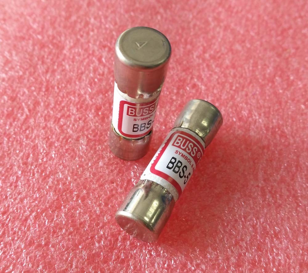 ORIGINAL Bussmann BBS-5 BBS 5 Amp 600 Vac Fast-acting Fuses 10X35mm