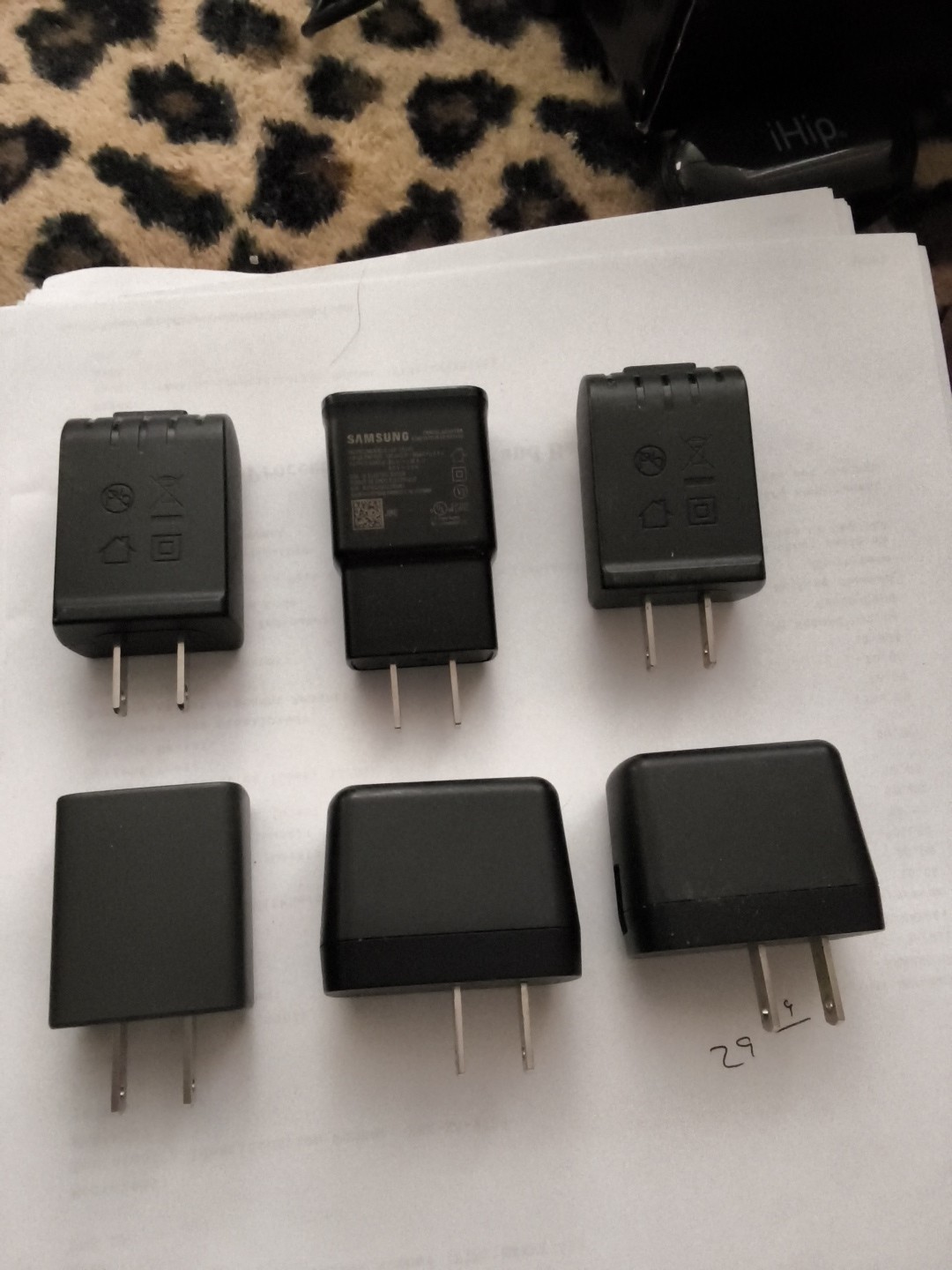 LOT OF 2 AC DC Power Supply Adapter Char Google Chromecast MST3K-US 5.1V 850mA