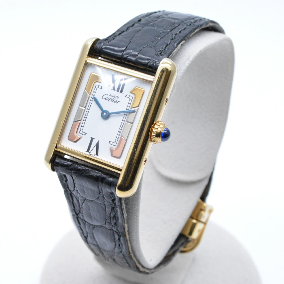 Cartier 5057001 Must Tank SM Vermeil Quartz Women’s Watch Square White Dial