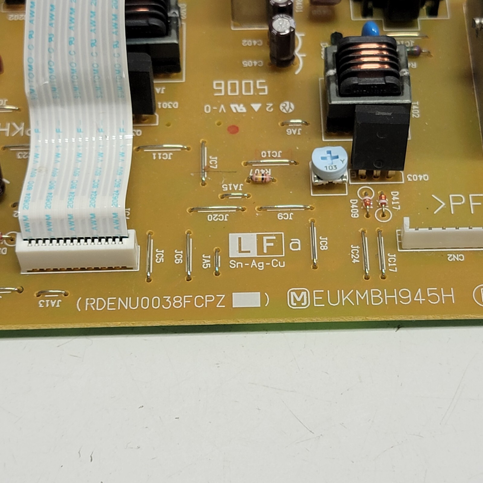 Sharp MX Series RDENU0038FCPZ EUKMBH945HNPKH94B PBF High Voltage PC Board
