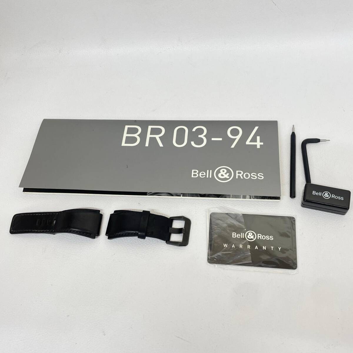 Bell & Ross Watch Phantom BR03-92 Black Automatic w/Guarantee, Tools, Buckle