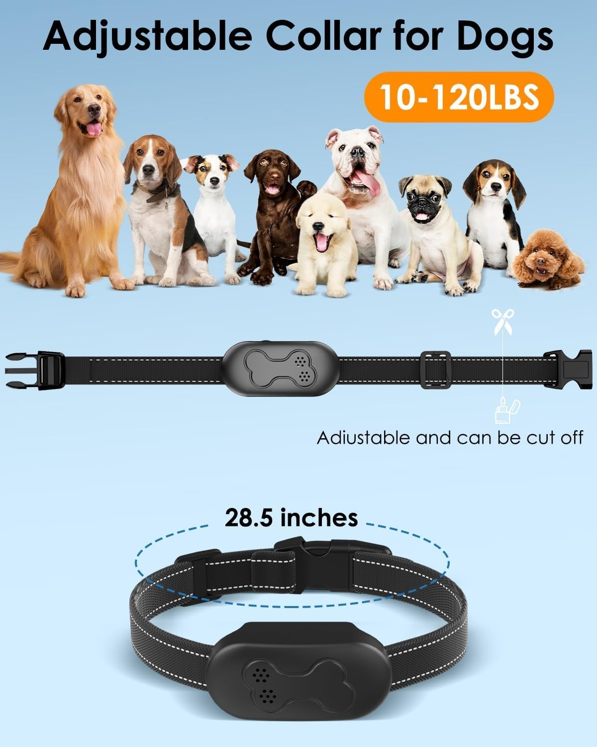 Dog Shock Collar with Remote Control – Shock Collar for Dogs, IPX7 Waterproof