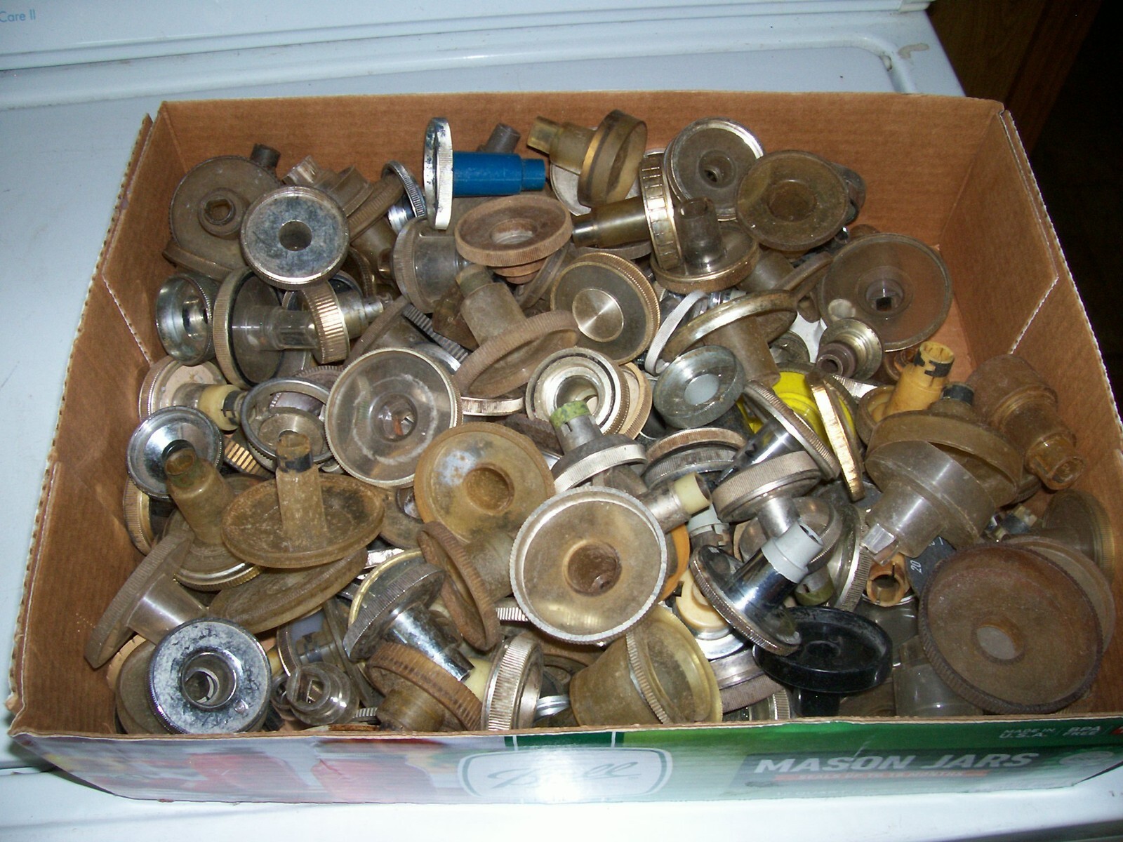 Used lot of TV knobs mid century.