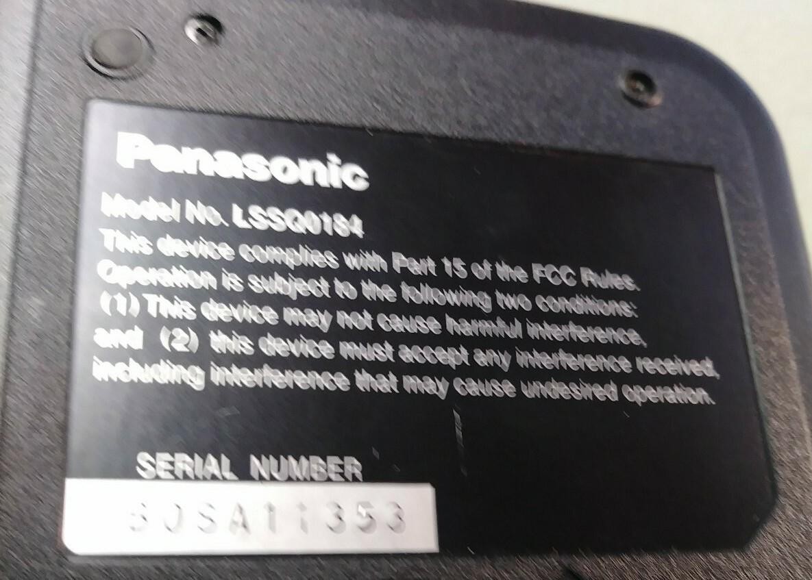 Panasonic Camcorder TV Tuner receiver Adapter LSSQ0184