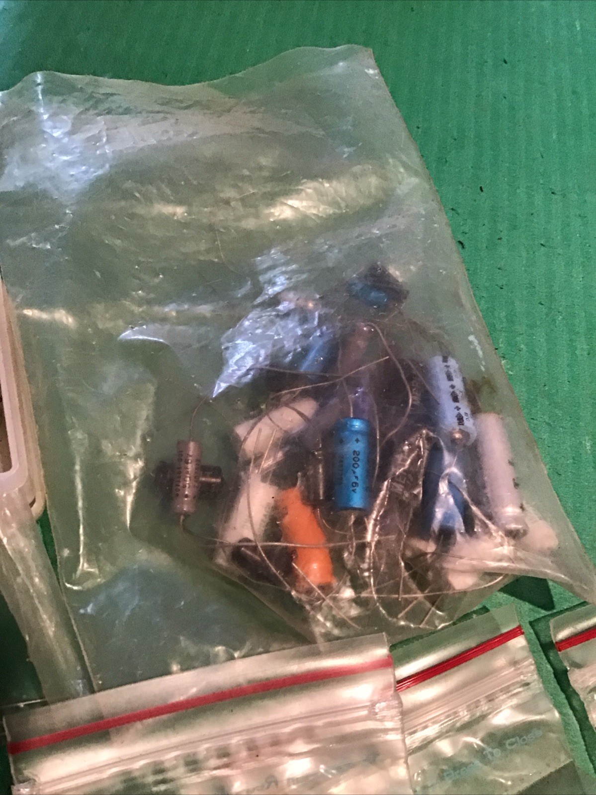 LOT of Vintage Misc Radio Amp TV Electronics Repair Parts Resistors Capacitors
