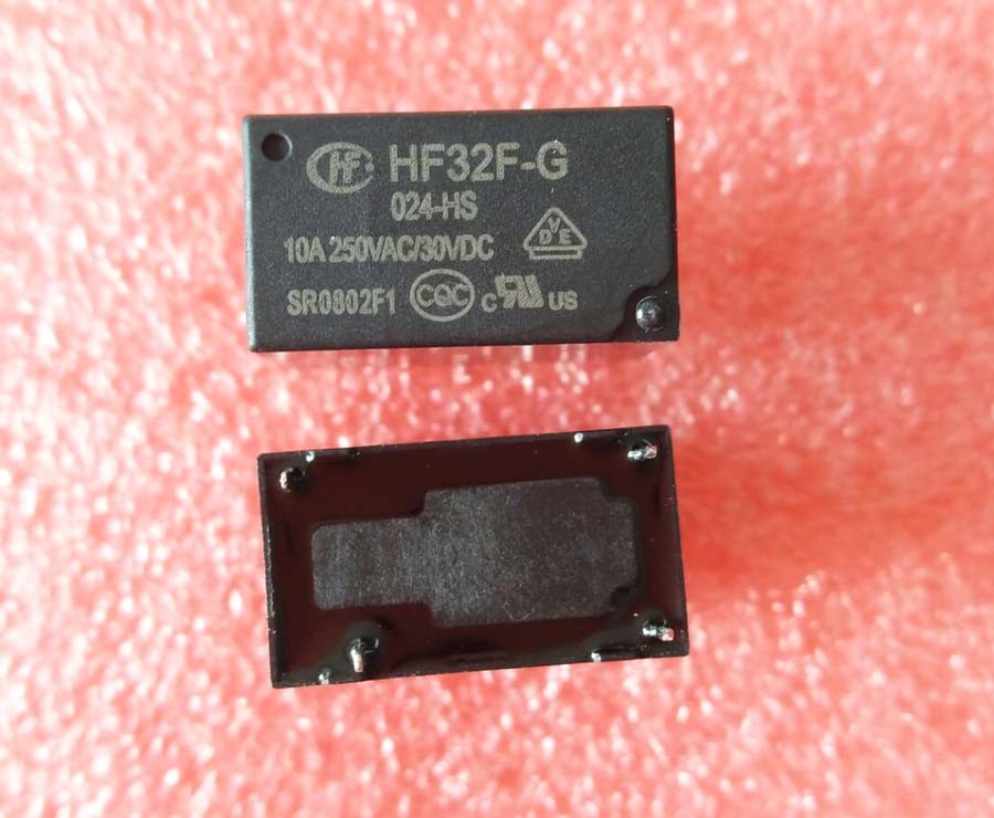 10PCS HF32F-G-024-HS JZC-32F-G-024-HS 24VDC ORIGINAL Relay 4PINS