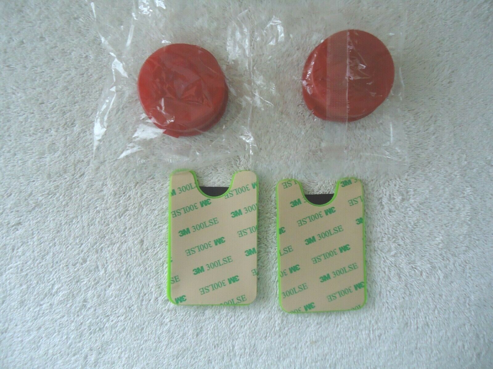 Mixed Lot Of 4 ” NEW ” Promotional Items,2,Ear Buds In Cases,2,Smart Phone Wal