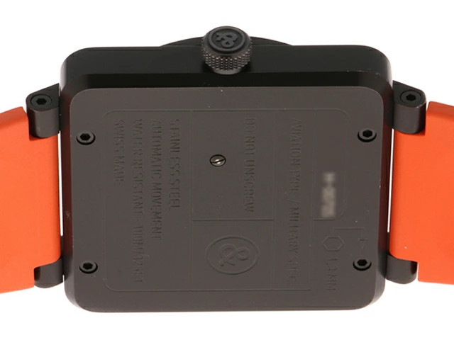 Bell & Ross BR01-92 HERI-CA Heritage Black Dial Orange Index Automatic Watch