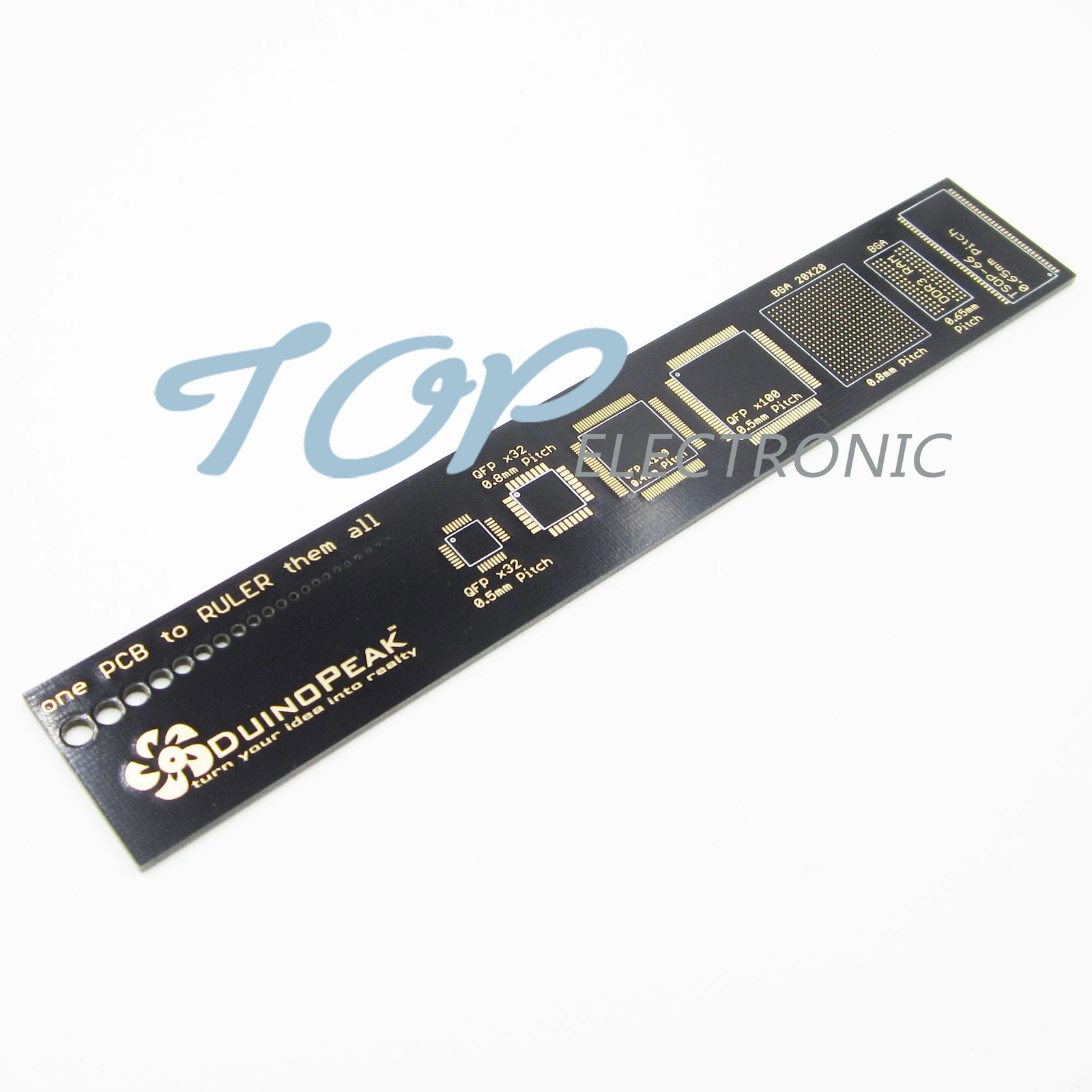 NEW Duinopeak PCB Ruler v2 – 6″ for Electronic Geeks/Engineers/Makers/Arduino