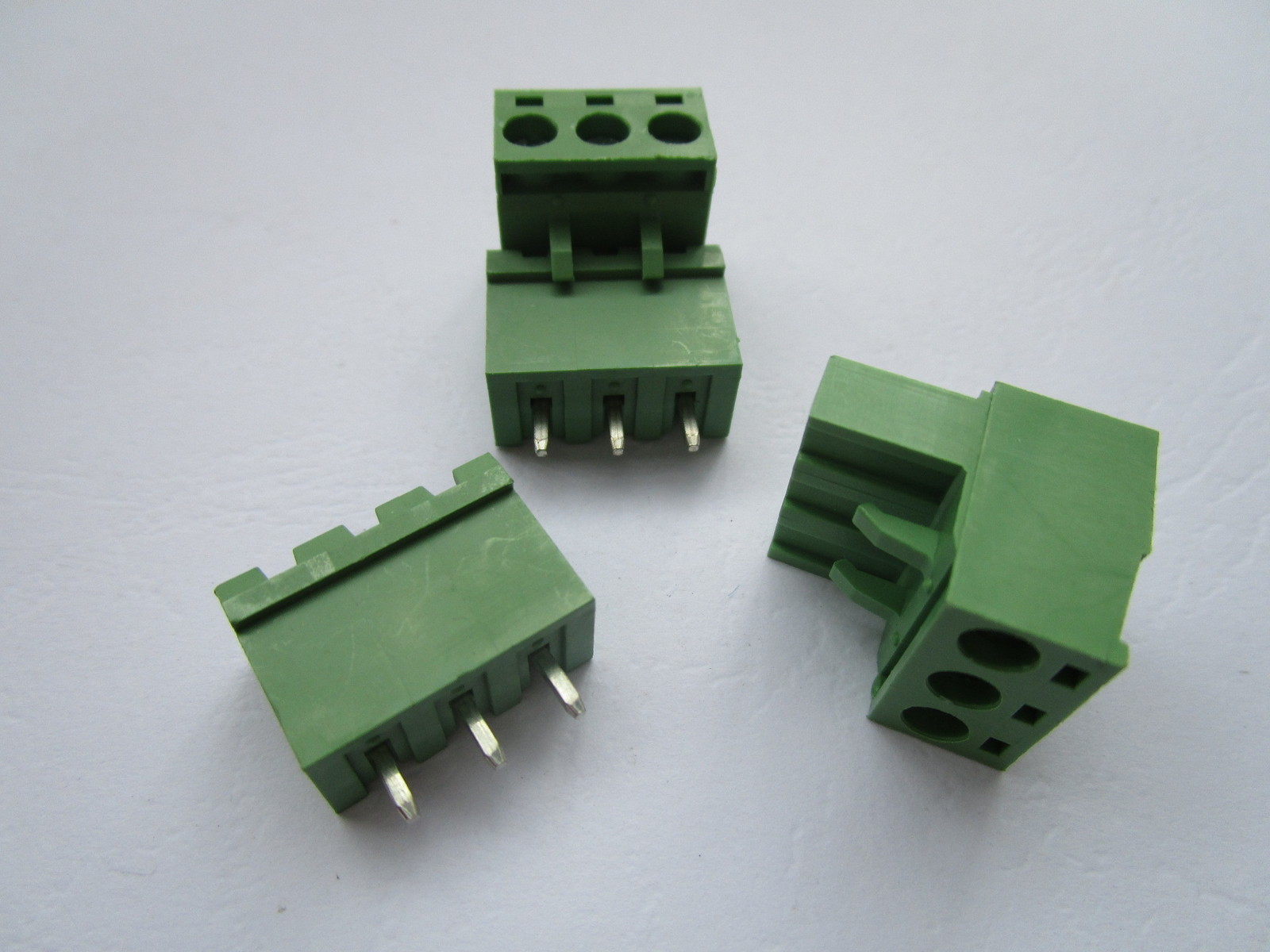 10 pcs Close Straight 3 pin 5.08mm Screw Terminal Block Connector Plugbale Type