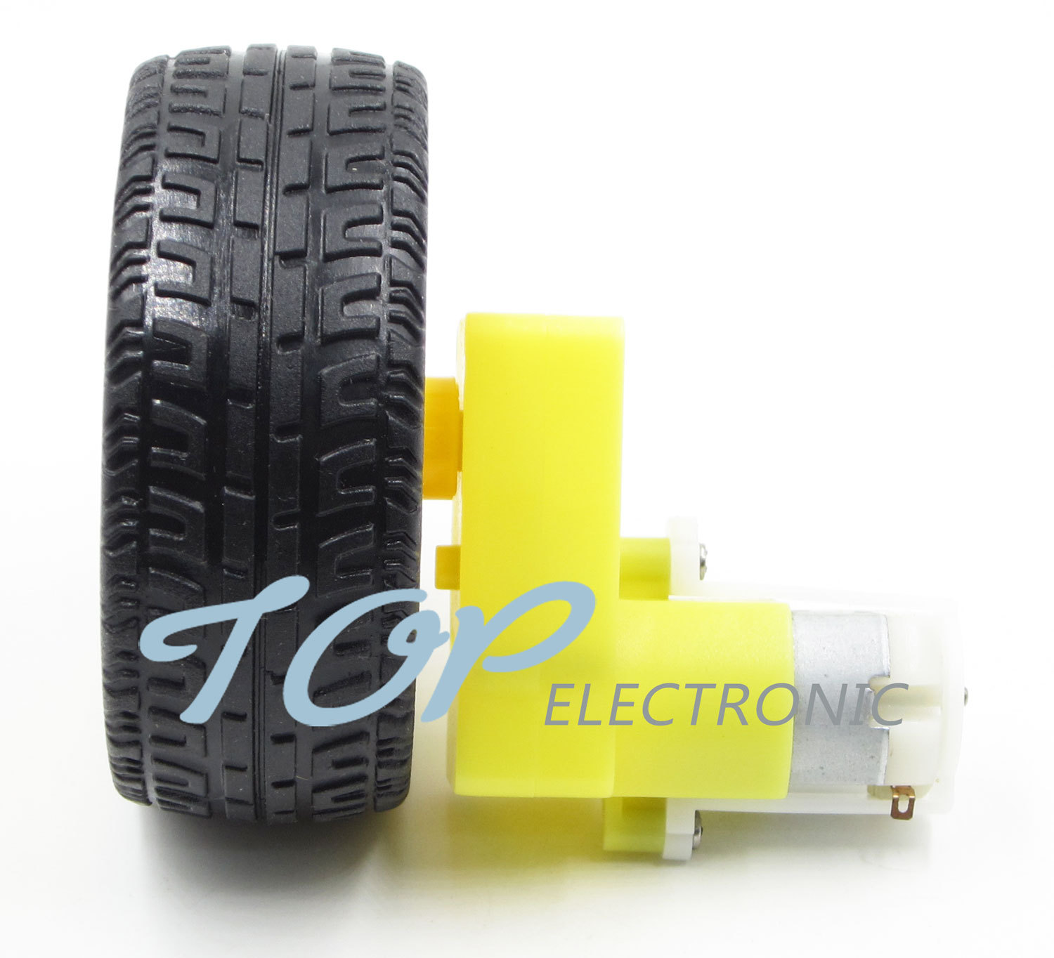 DC 3-6v Right-angle Gear Motor + smart Car Robot Plastic Tire Wheel for arduino