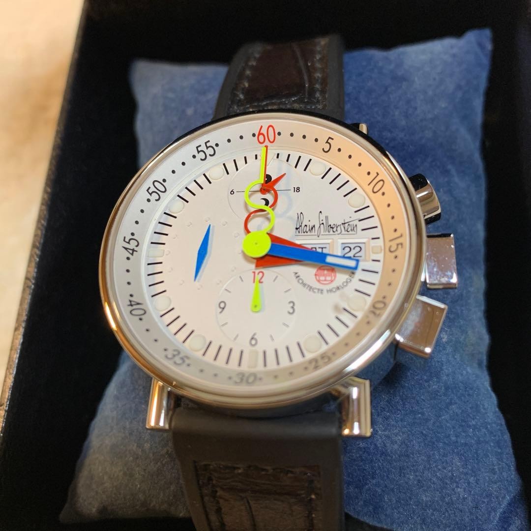 Alain Silberstein Chronobauhaus Overhauled White Black Men’s Watch