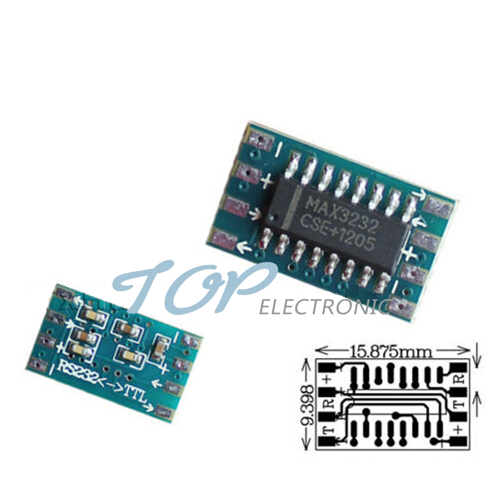 10PCS Serial Port RS232 to TTL Converter Adaptor Module Board MAX3232