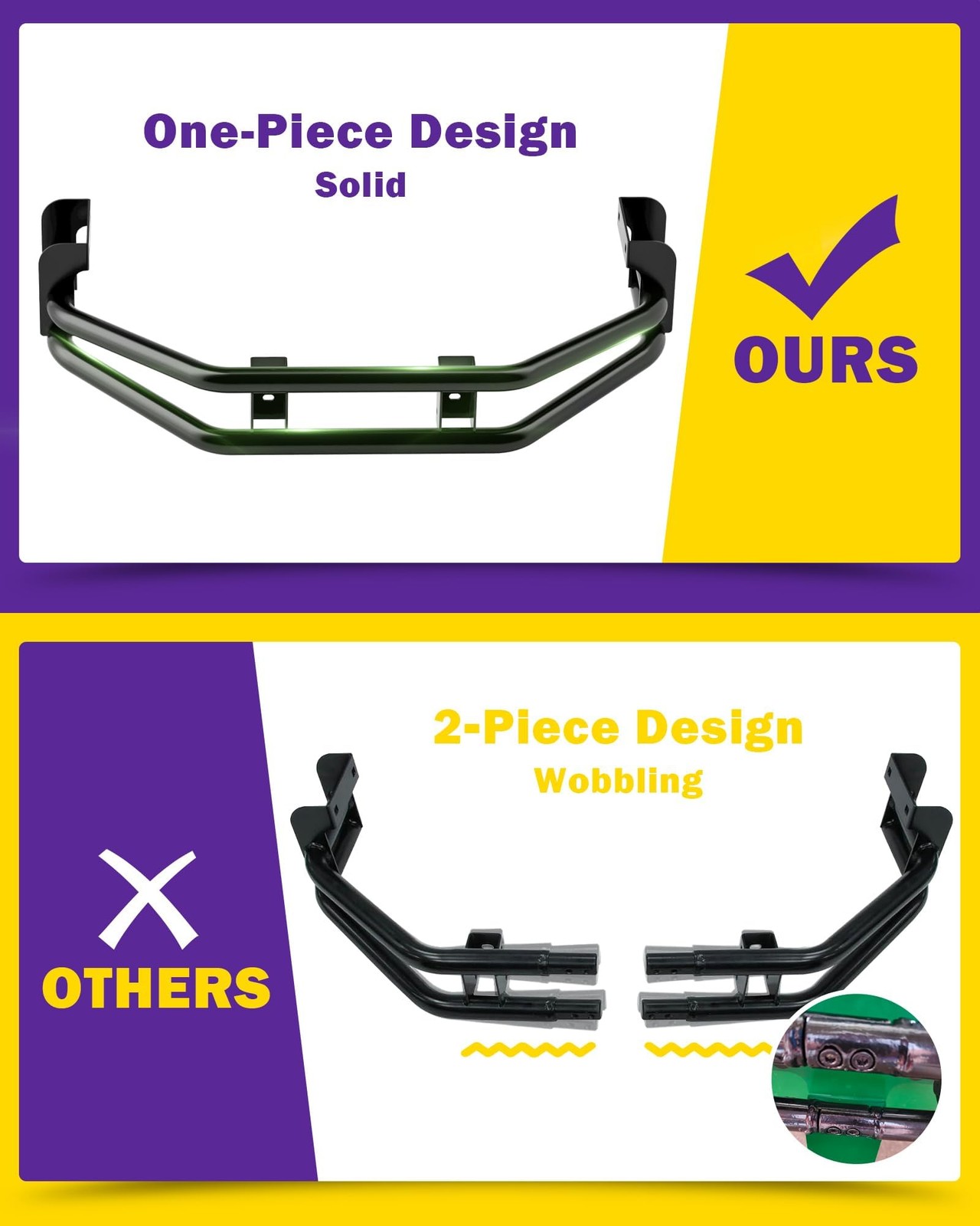 Zero Turn Lawn Mower One-Piece Rear Bumper Hitch with Toolbox for John Deere …