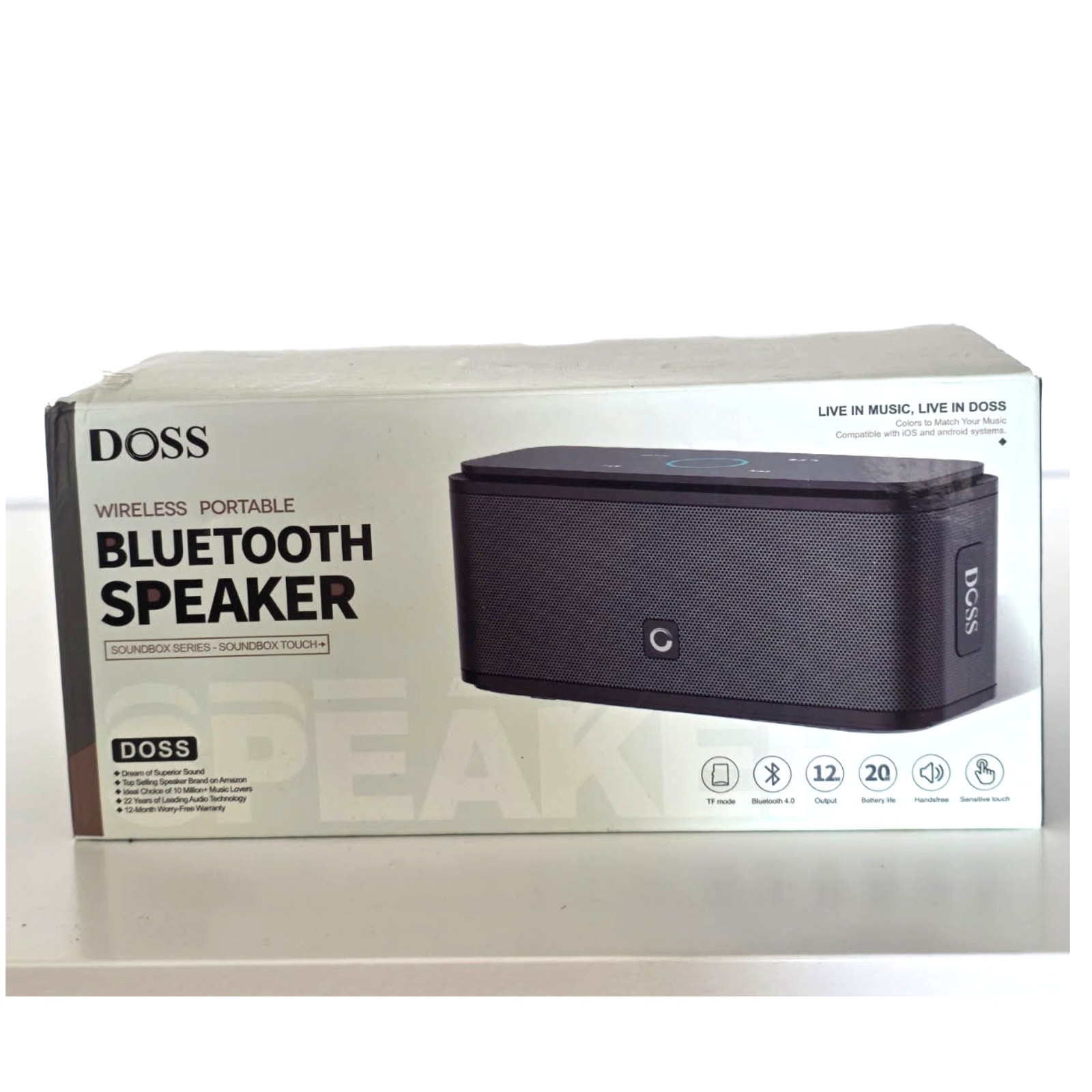 DOSS Touch Wireless Bluetooth Portable Speaker | New in Box