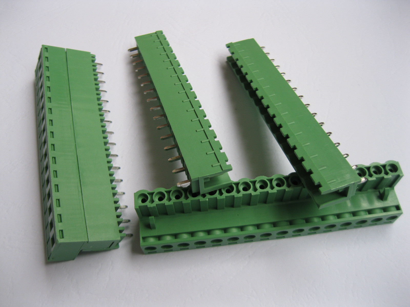 20 pcs 16pin/way 5.08mm Screw Terminal Block Connector Green Plugable Type New