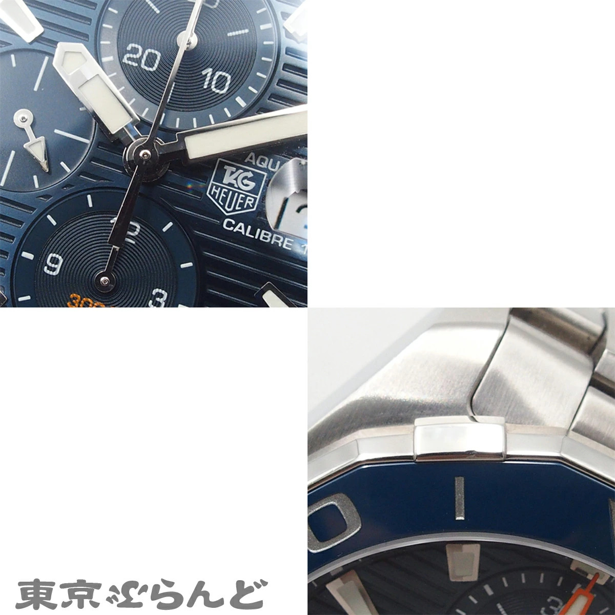 TAG Heuer Watch Aquaracer Chronograph Caliber 16 Men’s Automatic SS Blue