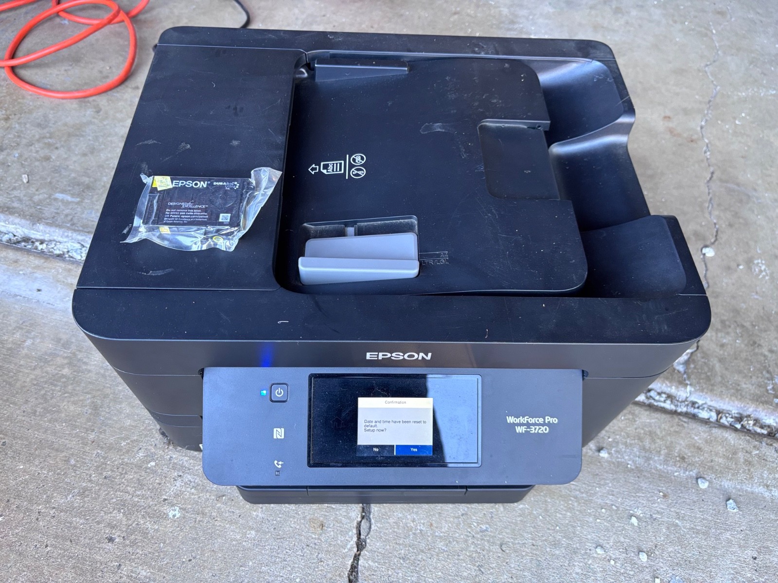 Lot of two printers (Epson Workforce Pro WF-3720, HP Officejet Pro 8600 Plus)