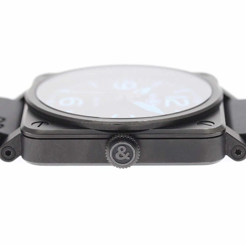 Bell & Ross Watch BR03-92BLUE BR03-92 Blue Date Automatic Men’s Rare w/Warranty