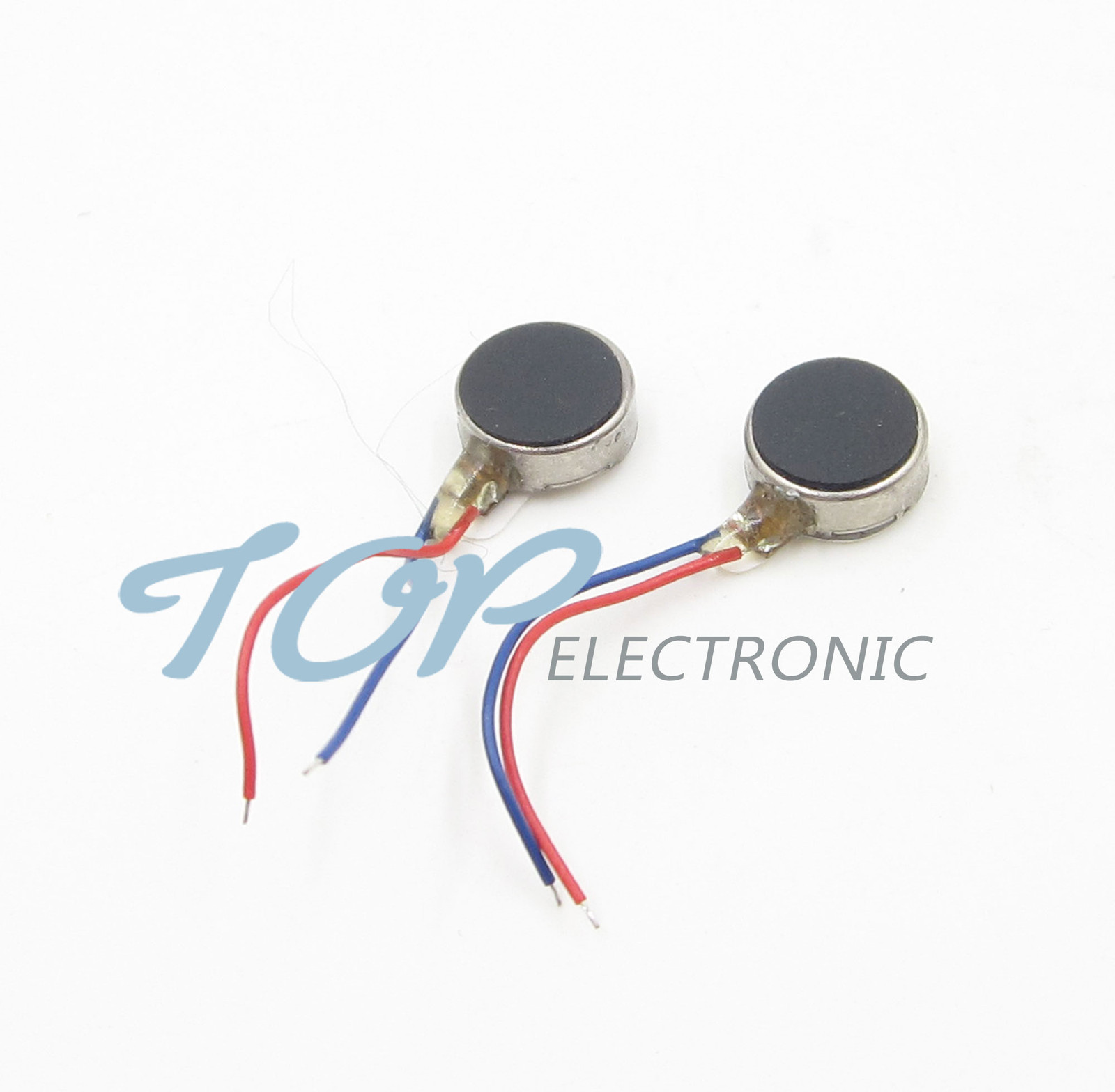 2PCS Coin Flat Vibrating Micro Motor DC 3V 8mm For Pager and Cell Phone Mobile