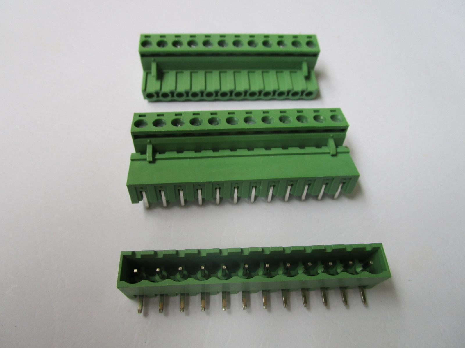 6 pcs Close Angle 12 pin 5.08mm Screw Terminal Block Connector Plugbale Type New