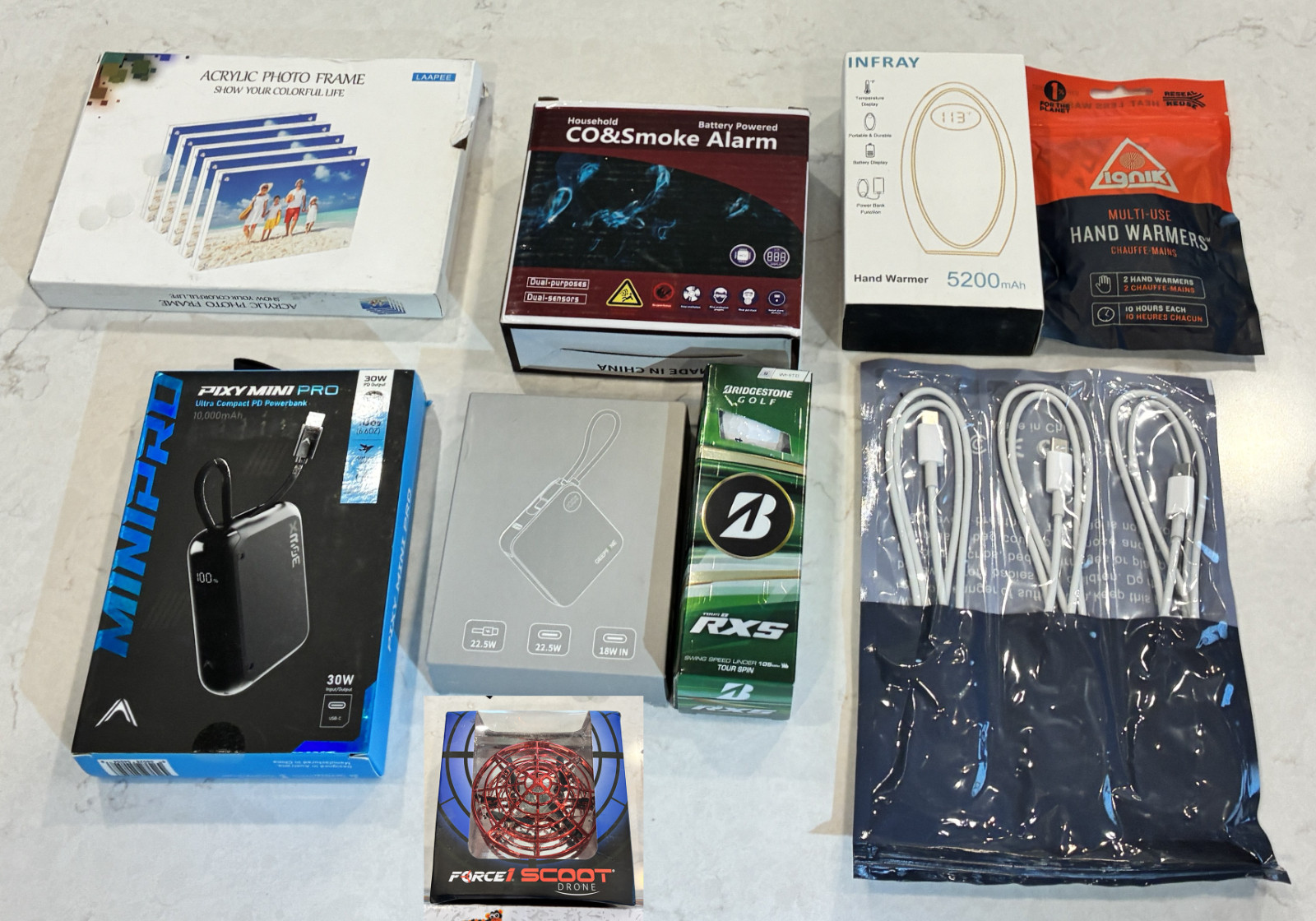 MEGA TECH BUNDLE | Pixy Mini-Pro 10K | Scoot Drone | Bridgestone Golf | NEW Lot