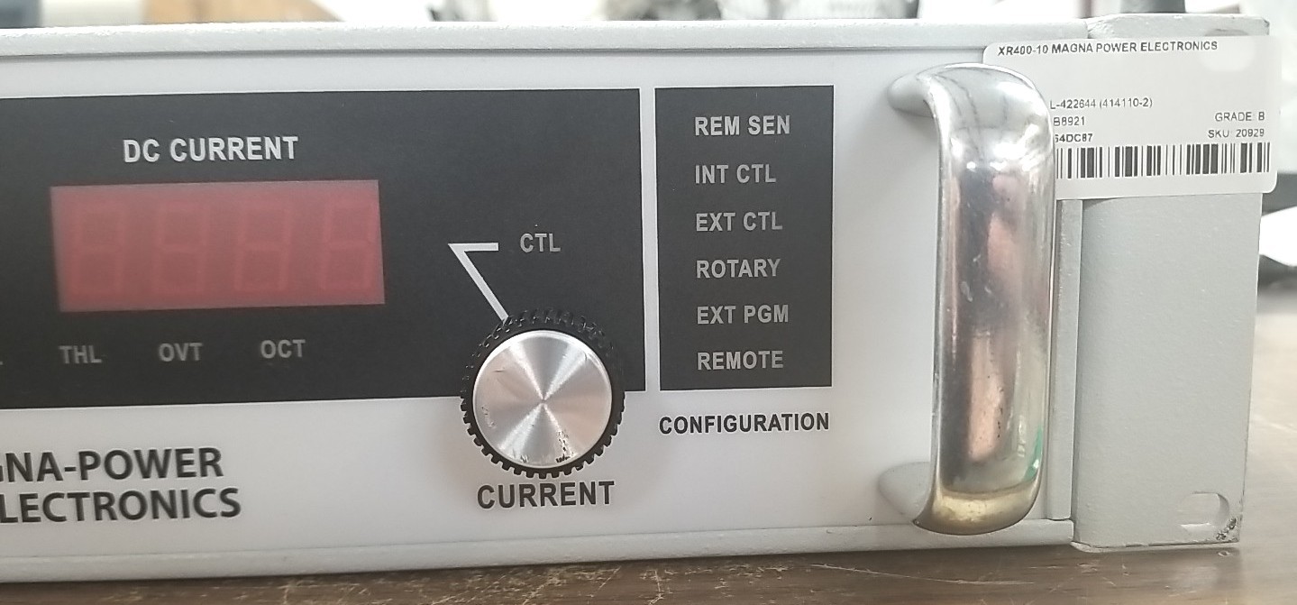Magna-Power XR400-10 400v DC 10A Vin=240V AC 14A 3phase