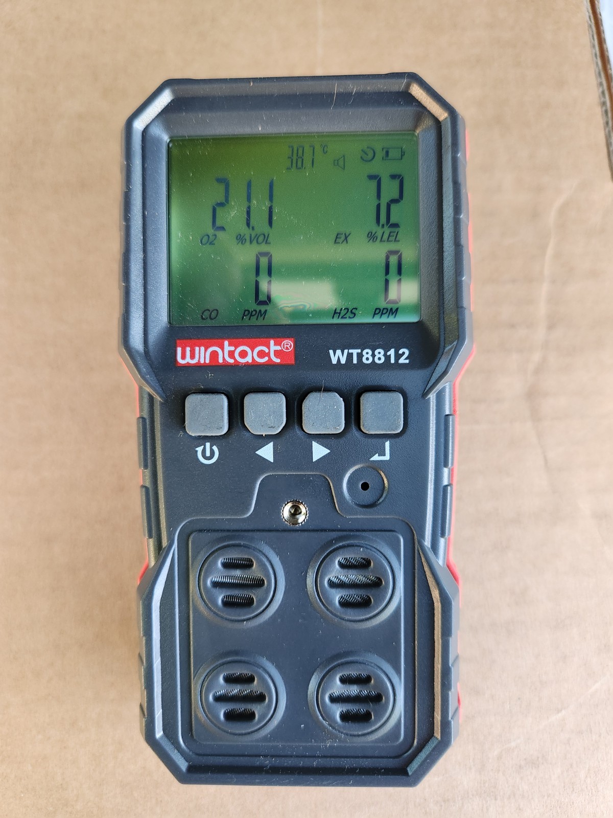 DEAD PIXEL – Wintact WT8812 Digital 4-in-1 Compound Gas Monitor CO H2S O2