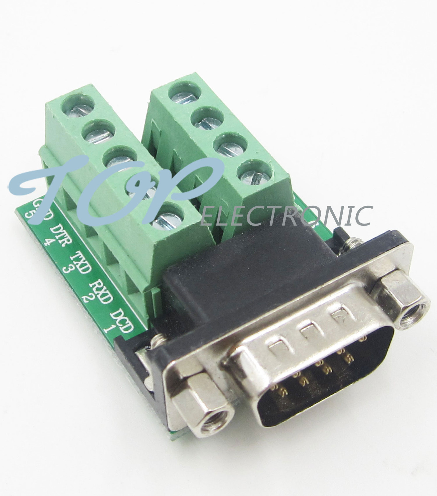 2PCS DB9 male adapter signals Terminal RS232 to Terminal DB9 connector M257