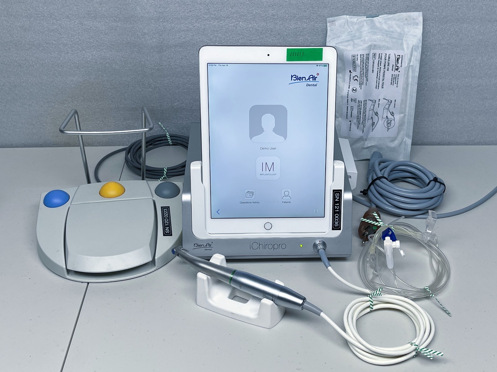 🗽Bien Air iChiroPro With iPad Air 2 Tablet Implant Motor System, Excellent🗽