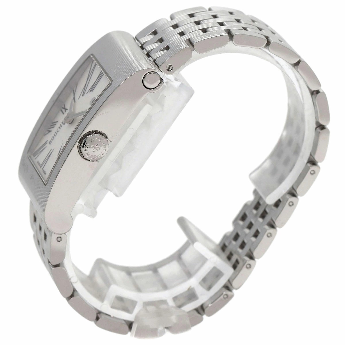 Boucheron Watch Reflet Silver Dial Stainless Steel Quartz Analog w/Box, Straps