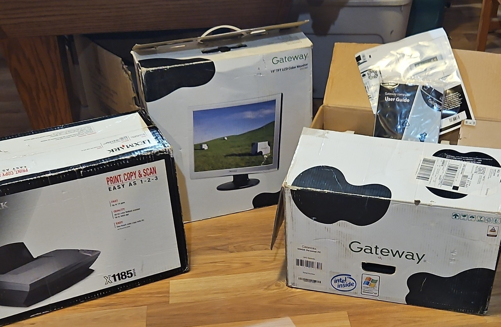 Gateway Desktop Computer, 19″ Monitor & Lexmark X1185 Printer Mixed Lot