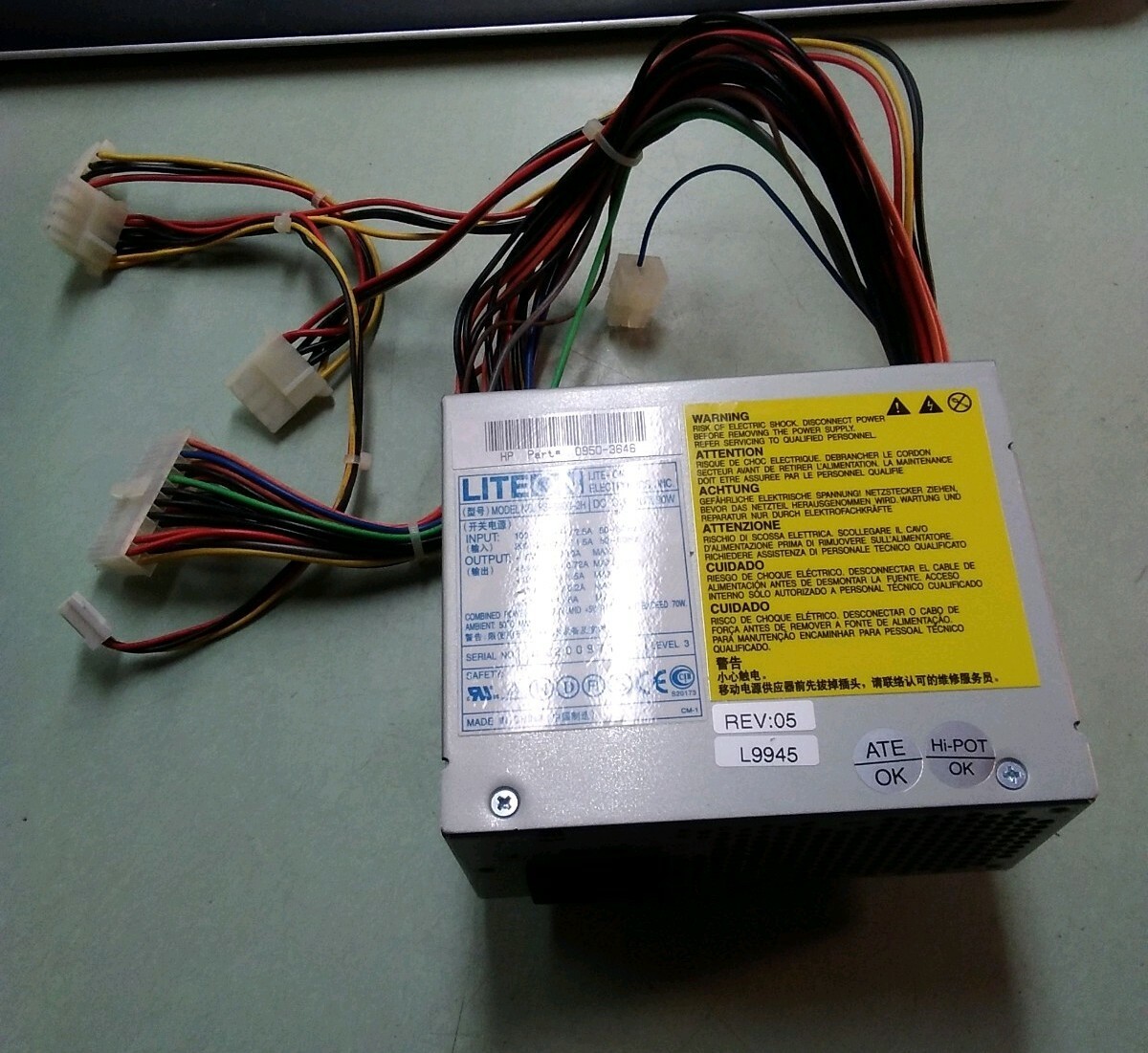 LITE-ON PS-5900-2H POWER SUPPLY 0950-3646 REV 05