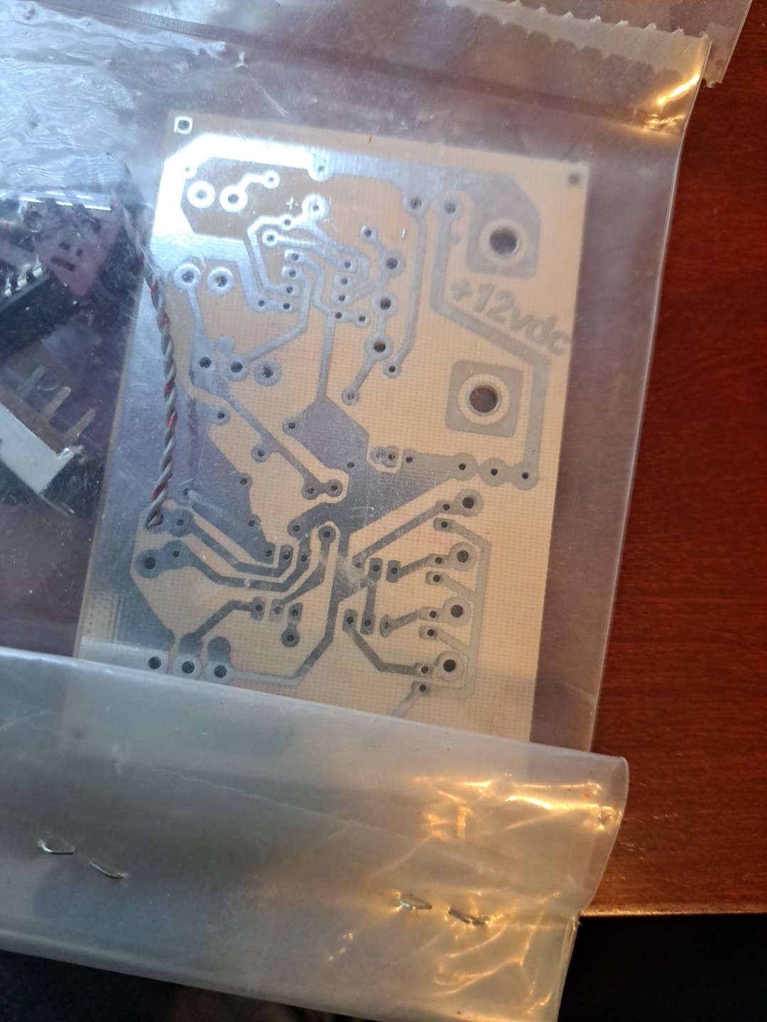 Vintage Circuit Board with Miscellaneous Parts switches lights see pictures
