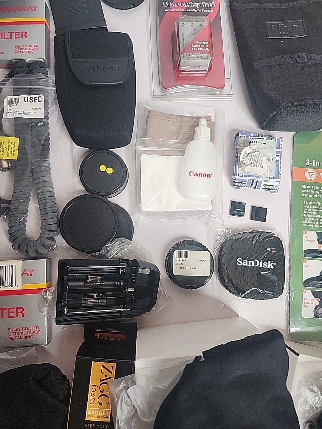 Assorted Lot Of Photography Equipment/ Parts ~ Cables, Electronics ~AS IS Mixed