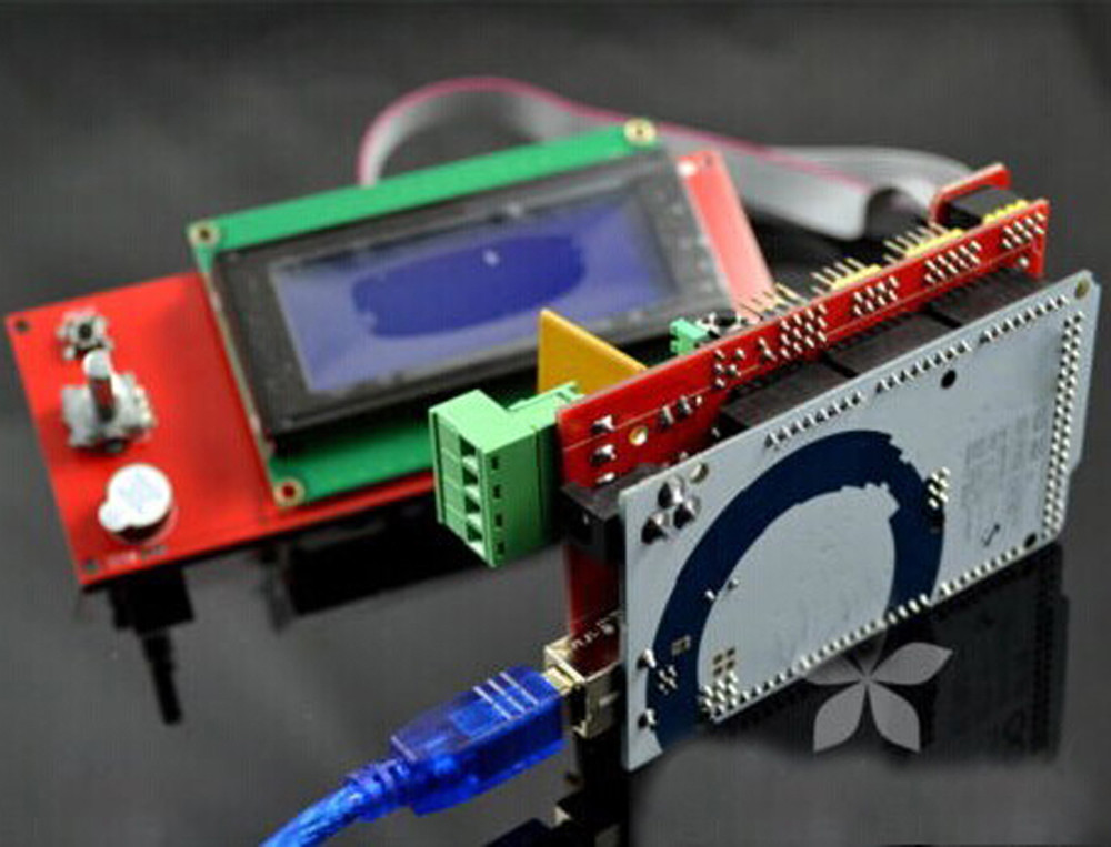 3D printer kit RAMPS 1.4 + Mega 2560 + 5pcs A4988 + LCD 2004 RepRap Prusa i3 HSG