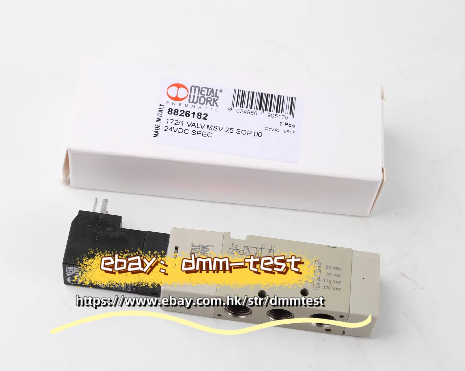1pc Italian METAL WORK solenoid valve 706202010 24VDC&dmm
