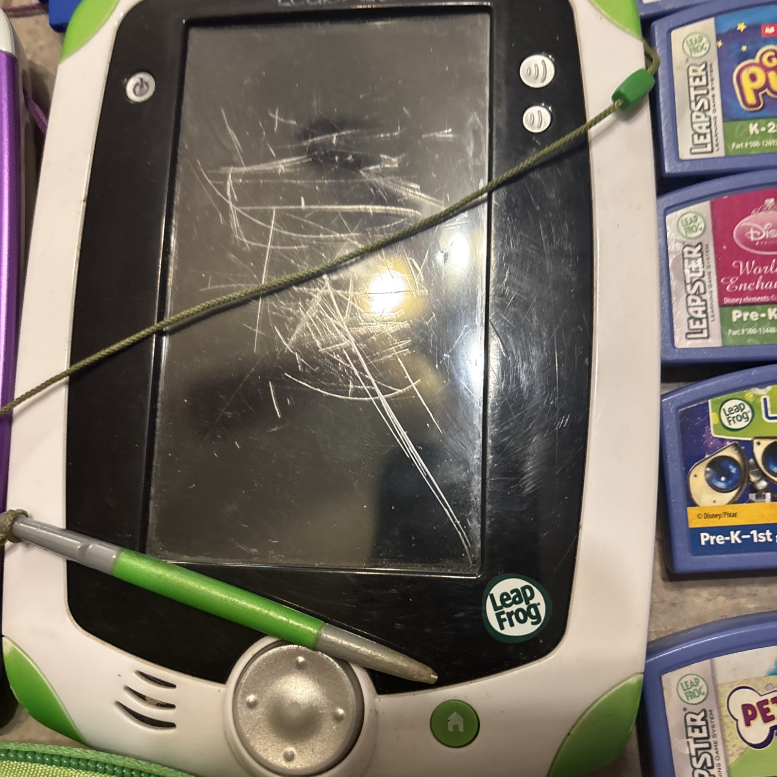 Leappad Leap Frog 4 Systems Accessories & Games / 19 Cartridges Lot *Read