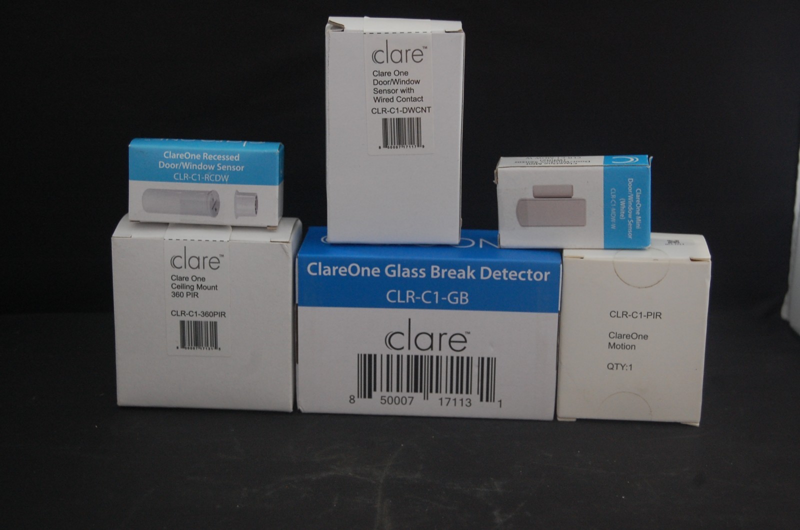 Claireone lot window/door senor, glass break dector and mount