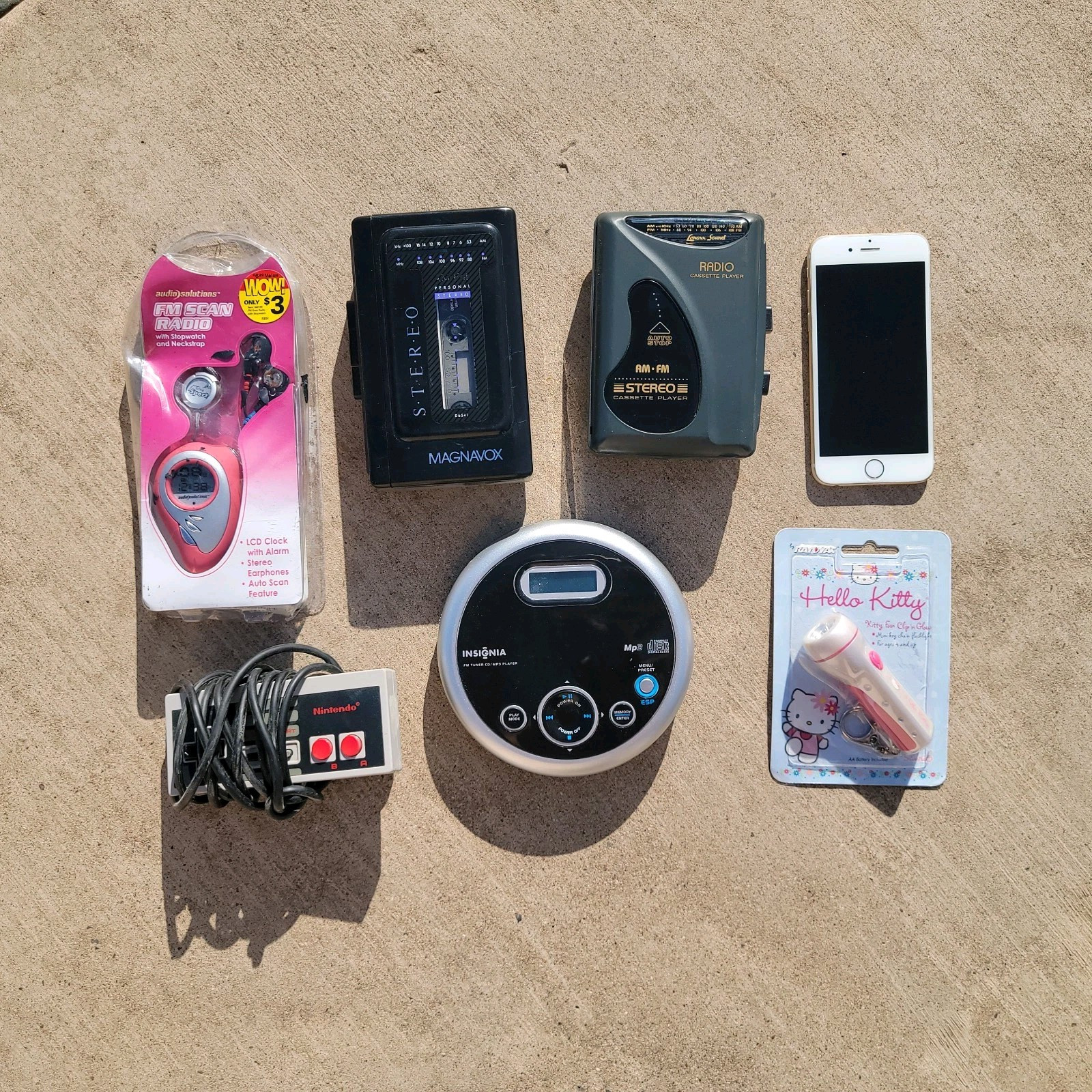 Electronics Lot IPhone 6 Walkman Portable CD Nintendo Hello Kitty Vintage Music