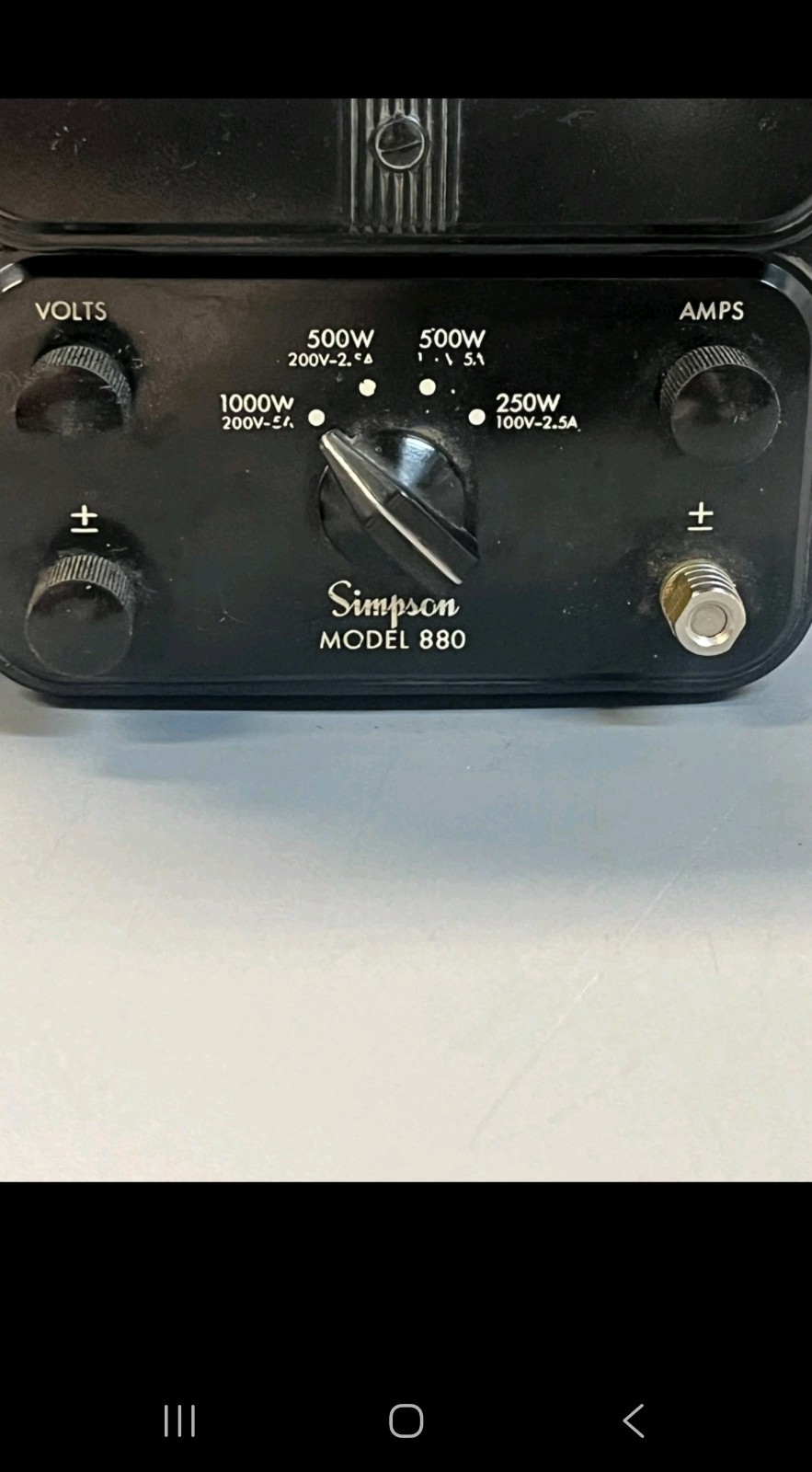 Simpson model 880A volt meter