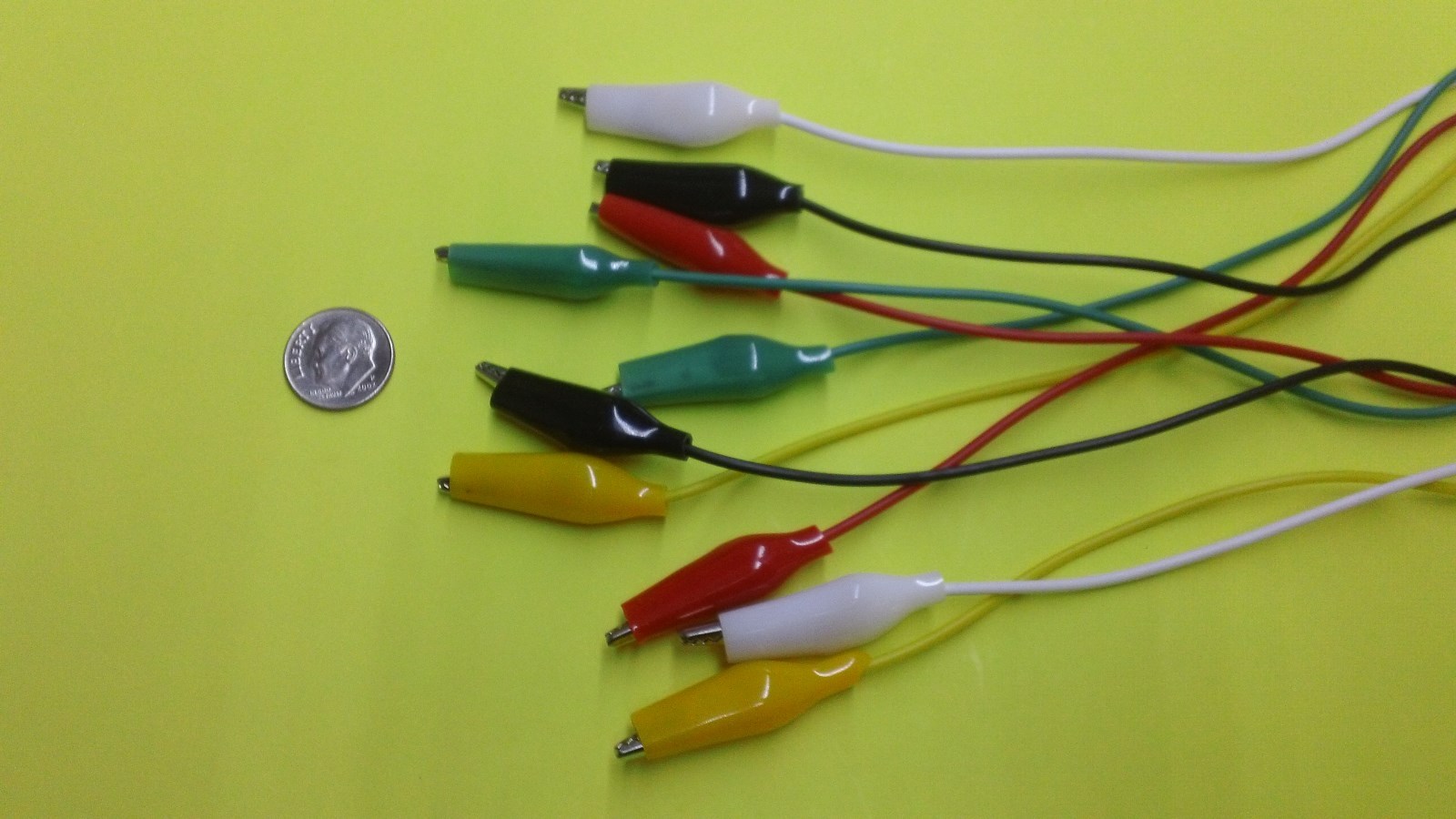 5 X – 18″ DOUBLE end ALLIGATOR clips wire cords with alligator clips on the end