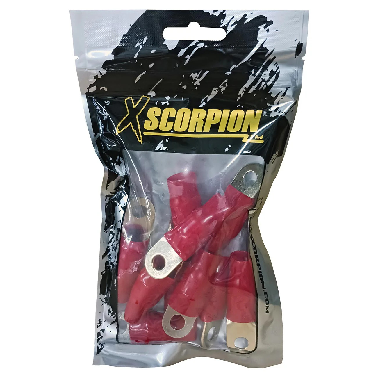 XScorpion Ring Terminal 1/0ga. – Red (10 pack)