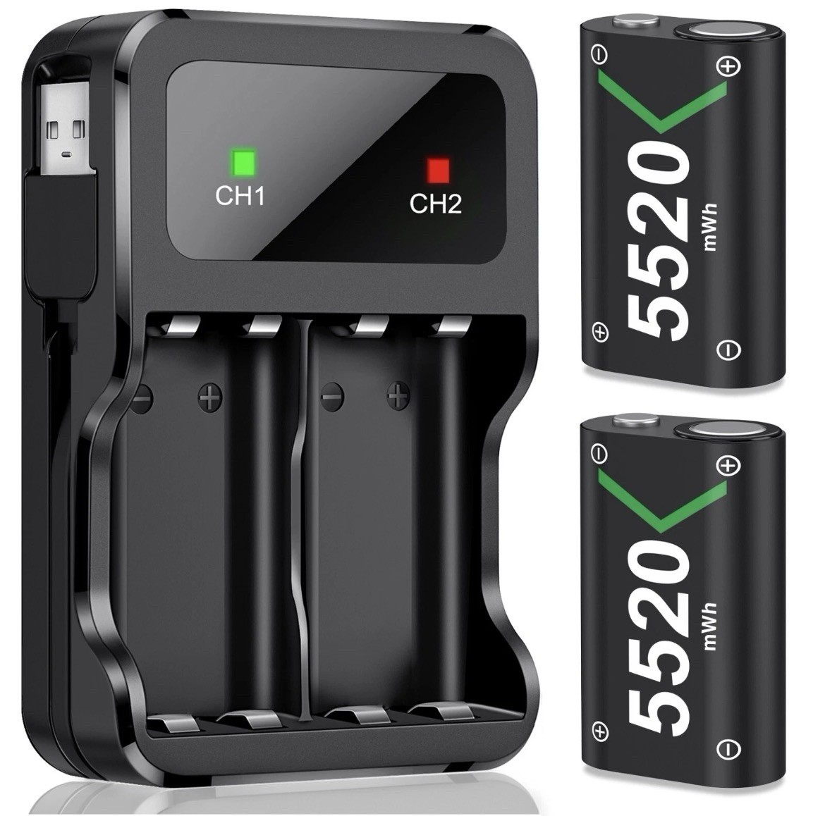 Bulk Lot (50 Units) – 2X5520 Rechargeable Controller Battery Packs for Xbox One