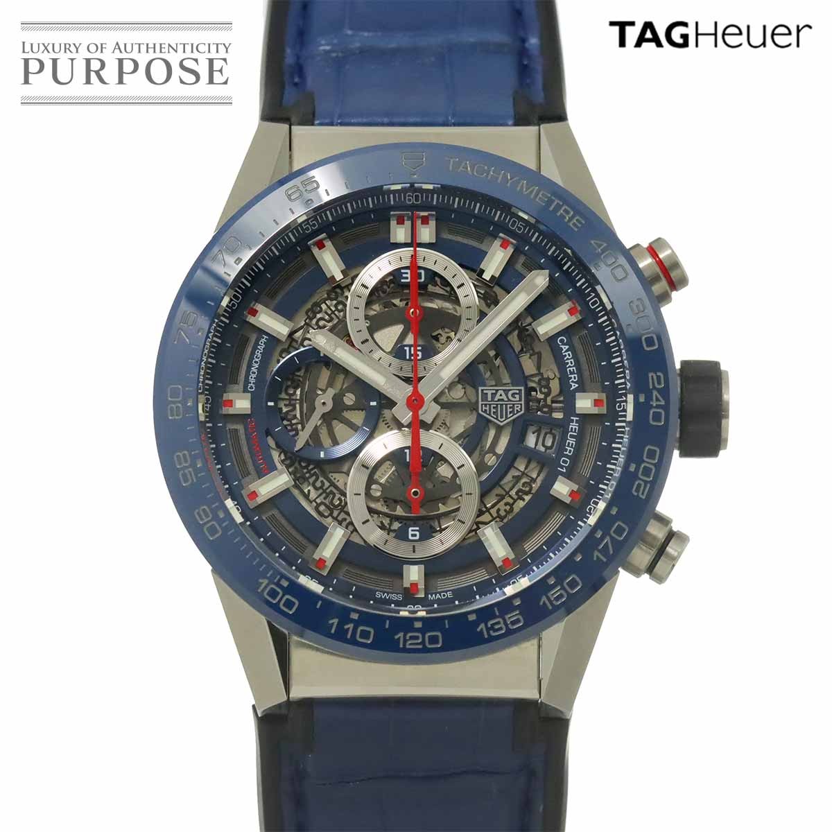 TAG Heuer Carrera Calibre Heuer 01 CAR201T-0 Chronograph Men’s Skeleton